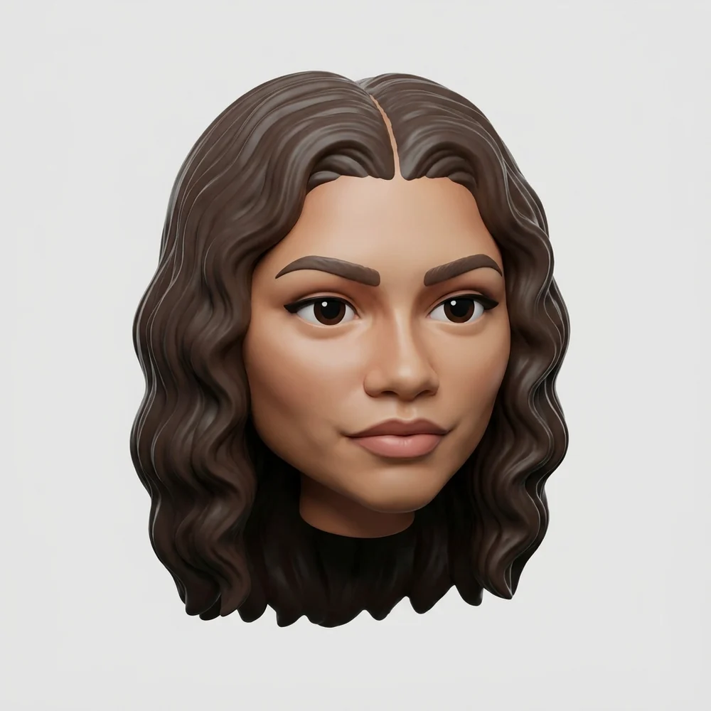 Zendaya concept image, before 3D generation