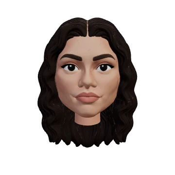 Zendaya — a render of the saved 3D head